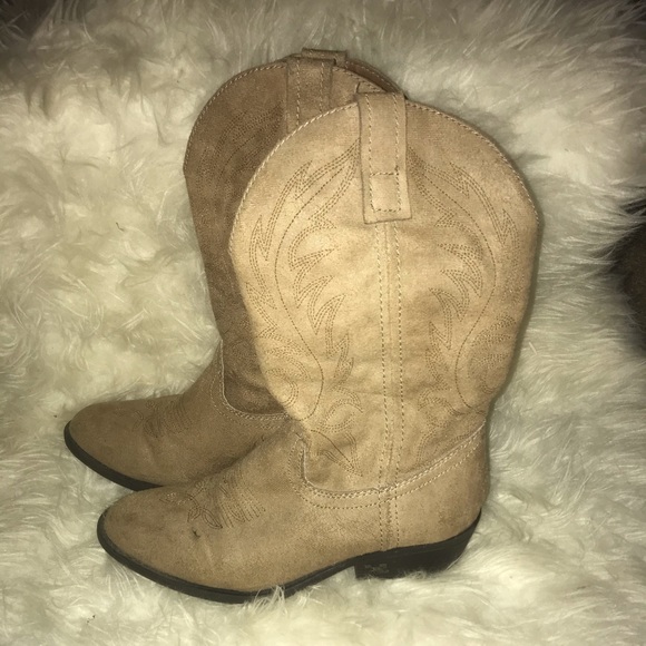 Rampage brown suede cowgirl boots - Picture 2 of 7